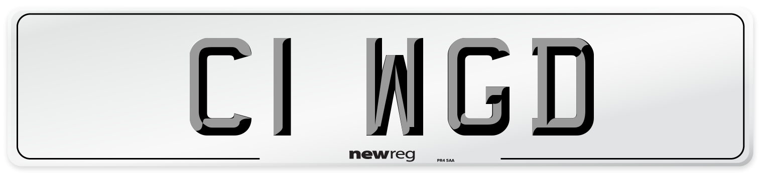 C1 WGD Number Plate from New Reg